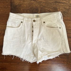 Citizens of Humanity Marlow White Shorts 26
